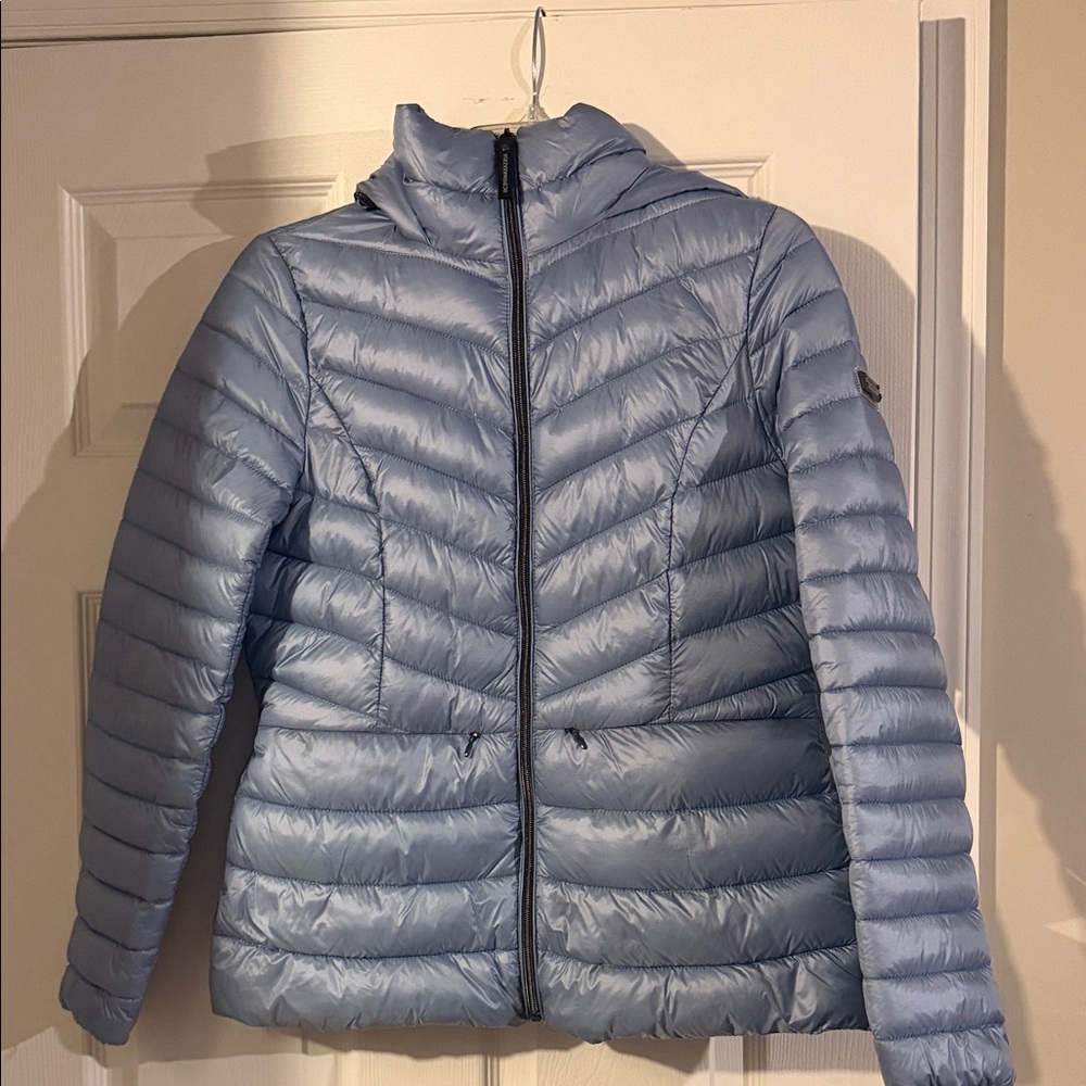 BCBGMaxAzria Sky Blue Puffer Jacket